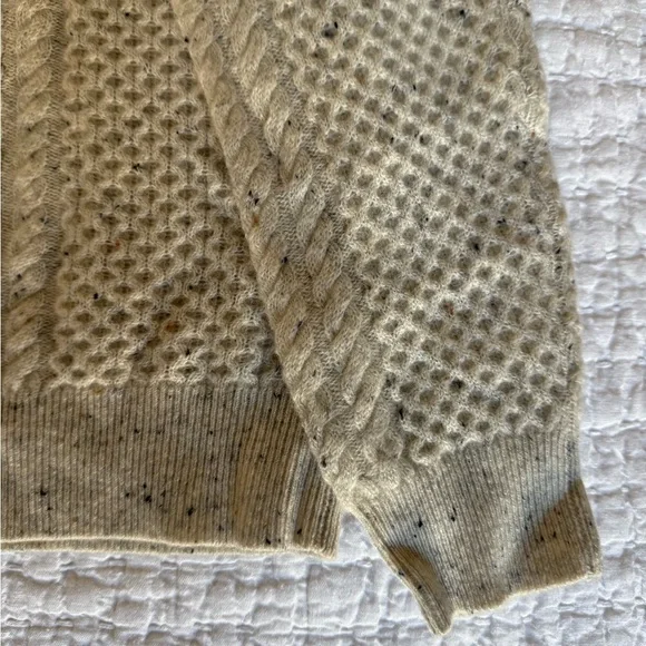 Garnet Hill Cable Knit Sweater in Cashmerr - Picture 8 of 8